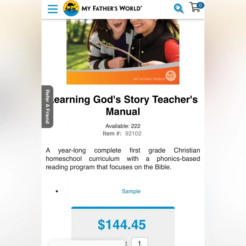 MY FATHER’S WORLD First Grade curriculum 📚 - Picture 12 of 13